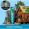 Lumibricks Waterfall Hut set di mattoncini con illuminazione LED