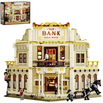 Lumibricks Western Bank Heist set da costruzione 1050 pezzi