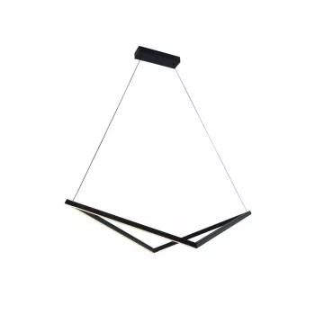 Lampada a sospensione 32W LED nero 1920lm