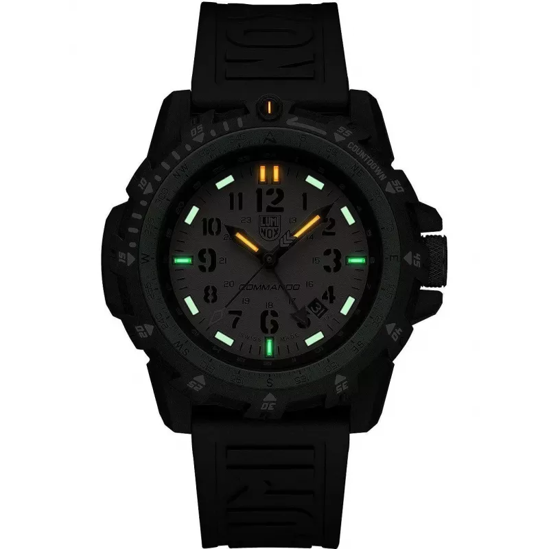 Luminox Atacama Field Day Date orologio uomo XL.3321 45mm quadrante nero cinturino in pelle nero