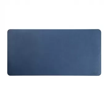 LUMIVIDA Tappetino da scrivania grande in PVC effetto pelle 1200x600 mm blu