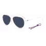 M MISSONI Occhiali da sole donna MMI0078S3ZJ - Montatura in acetato nero, lenti in policarbonato grigie sfumate, 58/13/145 mm