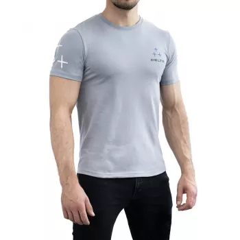 M2000 Delta maglietta grigio taglia S - 100% cotone girocollo