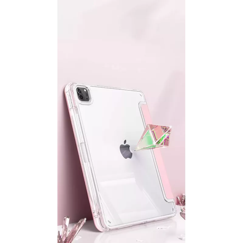 MACHINO TAB Cover per iPad Pro 2/3/4 11 2020/2021/2022 e iPad Air 4/5 10.9 e iPad Air 11 (2024) rosa