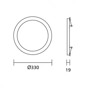 MACLEAN Pannello LED da soffitto 7in1 da incasso Ultra Slim 30W 3 colori (WW, NW, CW) Led4U LD142 con sensore a microonde e alimentatore integrato