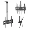 MACLEAN MC-175 Supporto da soffitto per TV 37–75 pollici, 50 kg, VESA 400x400, nero