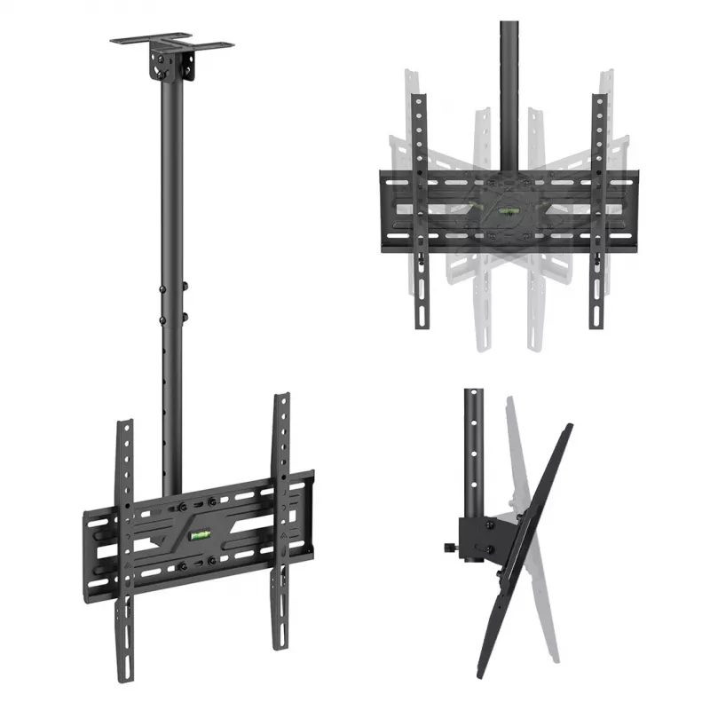 MACLEAN MC-175 Supporto da soffitto per TV 37–75 pollici, 50 kg, VESA 400x400, nero