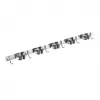 Maclean MC-185 organizer da parete per attrezzi da giardinaggio e mocio, acciaio, 60 cm, portata 20 kg, con ganci
