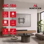 MACLEAN MC-186 supporto TV da parete inclinabile per schermi da 13-43 pollici, VESA 200x200, 45 kg, nero