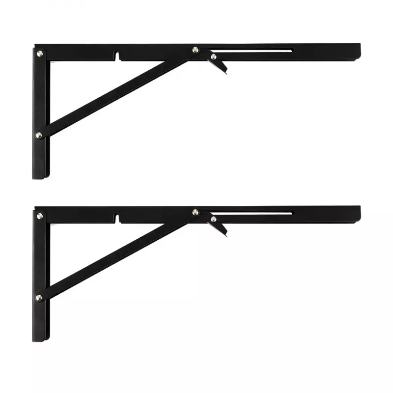 Maclean MC-195 staffe pieghevoli per mensole a parete, 300-600 mm, max. 50 kg, 2 pz.