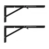 Maclean MC-196 staffe pieghevoli per mensole a parete, 350-700 mm, max. 50 kg, 2 pz.