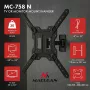 Maclean MC-758 N staffa fissa per TV e monitor da 23-65 pollici, 30 kg, VESA 400x400, nero