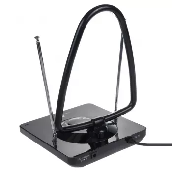 Maclean MCTV-963 antenna da interno ad alto guadagno a basso rumore digitale analogica Freeview FM DVB potente 45dB DVB-T/T2 H.265 HEVC