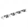 Maclean supporto da parete per attrezzi da giardino e mocio, acciaio, con ganci, carico max 20 kg, larghezza 49 cm, MC-184