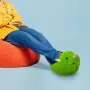 Mad Monkey Scaldapiedi dinosauro - scaldapiedi elettrico con 3 livelli di calore, protezione dal surriscaldamento, spegnimento automatico dopo 90 minuti, morbido plush, verde
