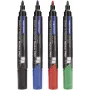 MAGNETOPLAN HOLTZ Set pennarelli per lavagna e flipchart, punta tonda, colori diversi, confezione da 10 (12281)