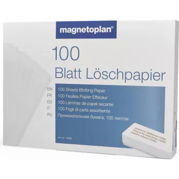MAGNETOPLAN HOLTZ carta abrasiva per cancellino lavagna grigio 100 fogli (12296)