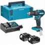 MAKITA 18V Brushless trapano avvitatore a percussione DHP485RAJ 50/27Nm 2x2.0Ah LXT