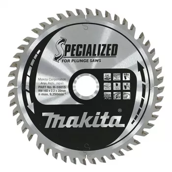 Makita B-33015 lama per sega circolare, 165 x 20 mm, 48T, specializzata per legno