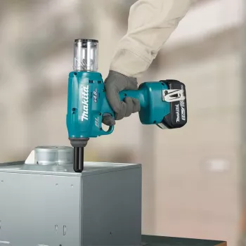 Makita DRV150ZJ 18V LXT rivettatrice brushless a batteria (solo corpo macchina, 10 kN, 2,4-4,8 mm, valigetta Makpac)