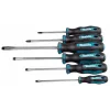 Makita E-10512 set di cacciaviti, 6 pezzi (a taglio/Pozidriv)