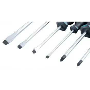 Makita E-10512 set di cacciaviti, 6 pezzi (a taglio/Pozidriv)