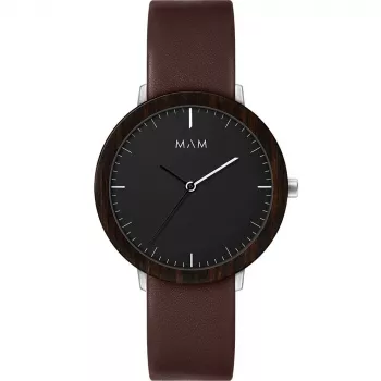 MAM MAM627 Orologio unisex 39mm quadrante nero cinturino in mesh nero Miyota al quarzo
