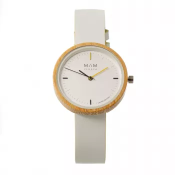 MAM MAM97 Orologio unisex 33mm quadrante nero cinturino in pelle vegana