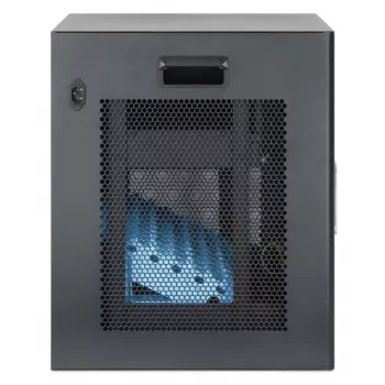 Manhattan armadietto di ricarica per laptop a 10 vani desktop con adattatore AC (EU) – carrello in acciaio con serratura per laptop fino a 16 pollici, iPad, MacBook, Chromebook