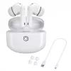 Manta MTWS008W Rytmo Auricolari true wireless Bluetooth 5.0 bianchi con custodia di ricarica