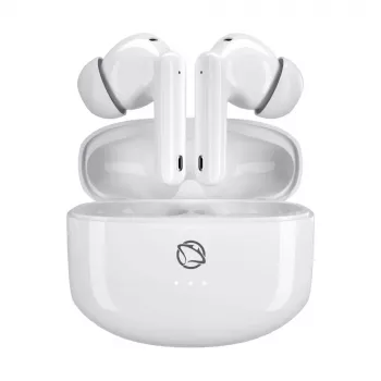 Manta MTWS008W Rytmo Auricolari true wireless Bluetooth 5.0 bianchi con custodia di ricarica