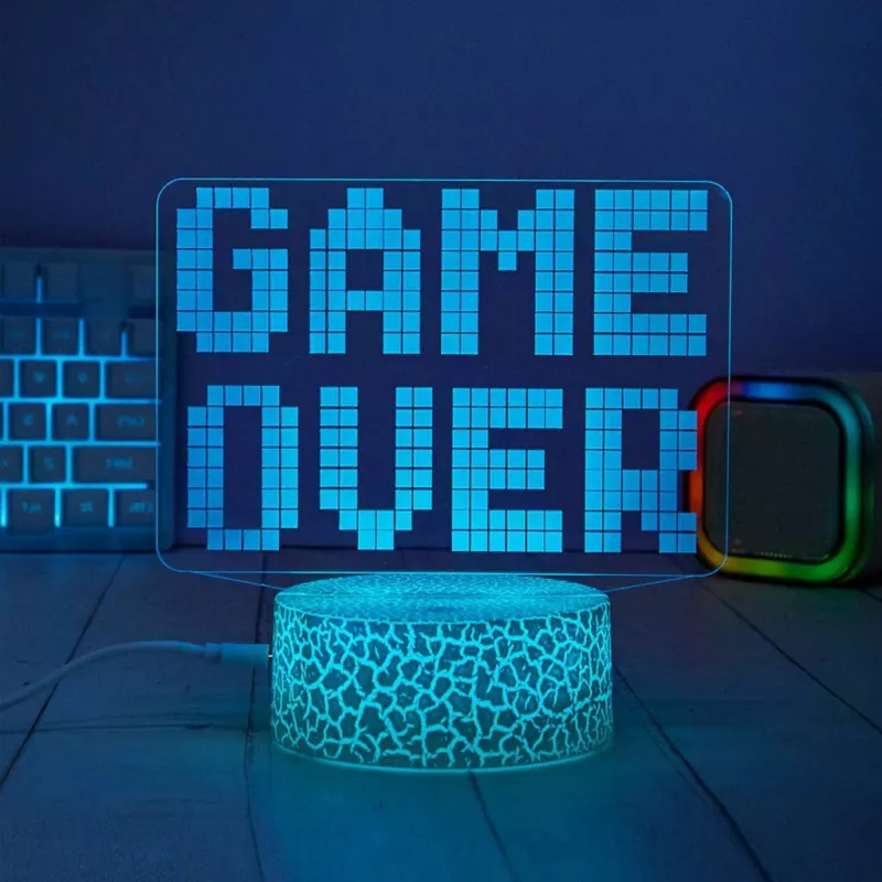Manta SNL123RGB Lampada LED decorativa Game 3 RGB 3D