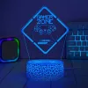 Manta SNL123RGB Lampada LED decorativa Game 3 RGB 3D