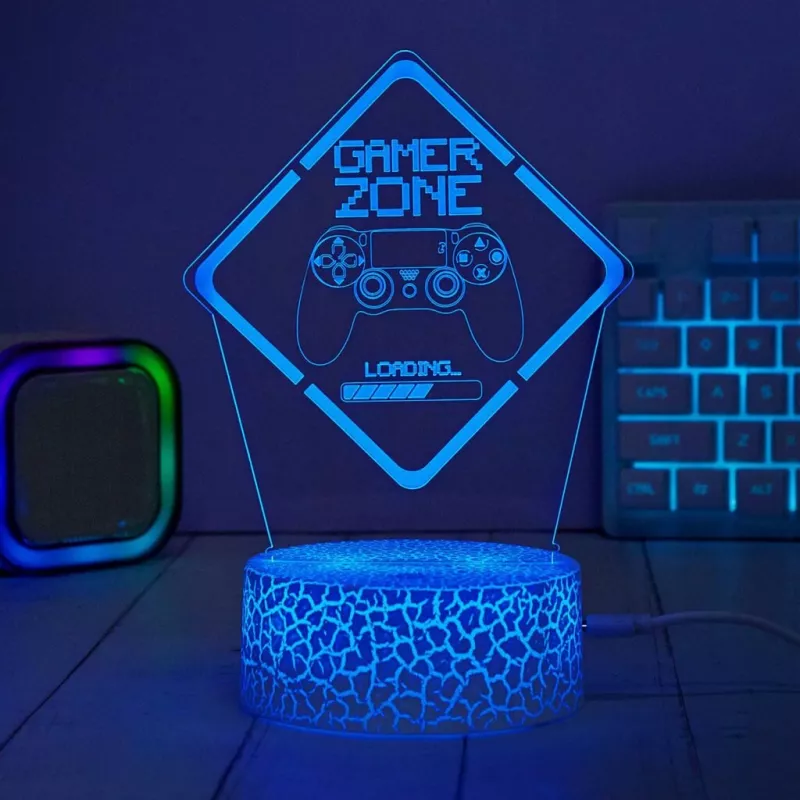 Manta SNL123RGB Lampada LED decorativa Game 3 RGB 3D