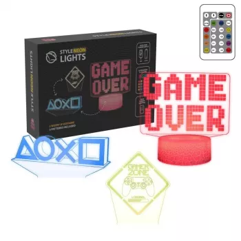 Manta SNL123RGB Lampada LED decorativa Game 3 RGB 3D