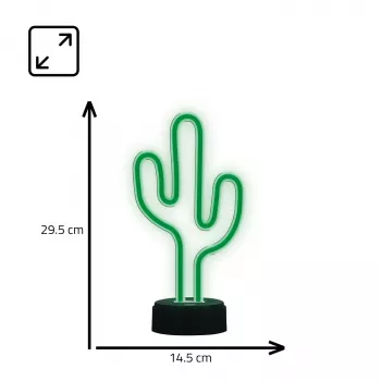 Manta SNL82GN Lampada notturna LED cactus decorativa verde