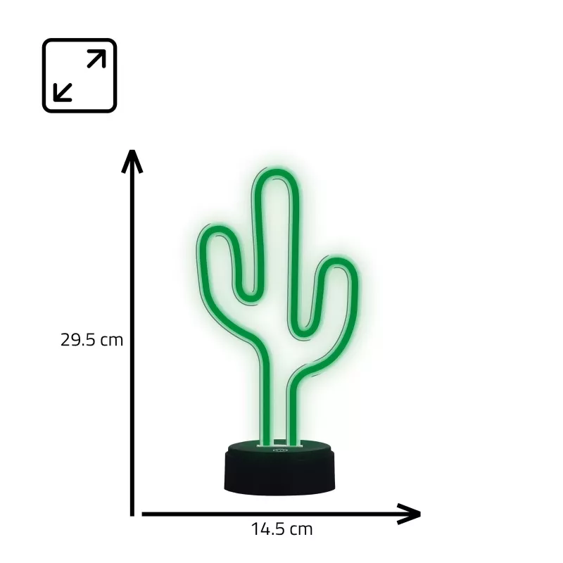 Manta SNL82GN Lampada notturna LED cactus decorativa verde