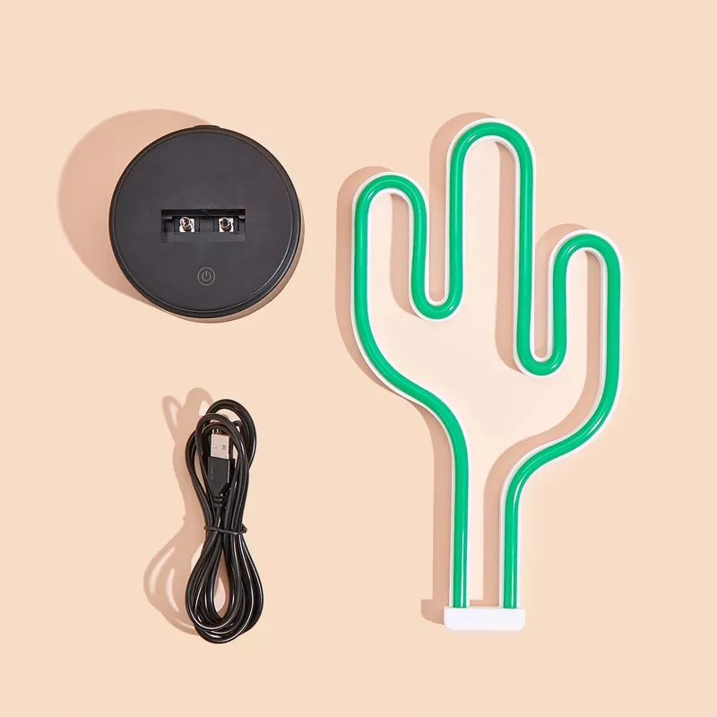 Manta SNL82GN Lampada notturna LED cactus decorativa verde