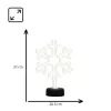 Manta SNL84WH Lampada decorativa LED fiocchi di neve, bianco freddo, a batteria, da appendere, plastica, bianco, 200 mm
