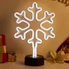 Manta SNL84WH Lampada decorativa LED fiocchi di neve, bianco freddo, a batteria, da appendere, plastica, bianco, 200 mm