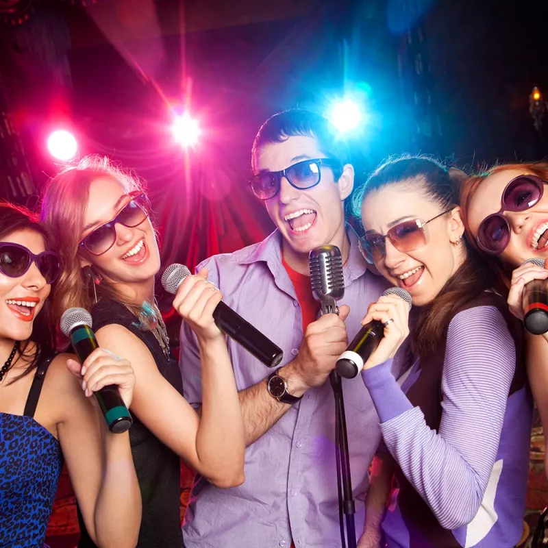 Manta SPK815 diffusore Bluetooth portatile per feste con karaoke, 30W RMS, LED disco, radio FM, USB/SD/AUX