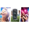 Manta SPK815 diffusore Bluetooth portatile per feste con karaoke, 30W RMS, LED disco, radio FM, USB/SD/AUX