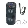 Manta SPK815 diffusore Bluetooth portatile per feste con karaoke, 30W RMS, LED disco, radio FM, USB/SD/AUX