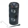Manta SPK815 diffusore Bluetooth portatile per feste con karaoke, 30W RMS, LED disco, radio FM, USB/SD/AUX