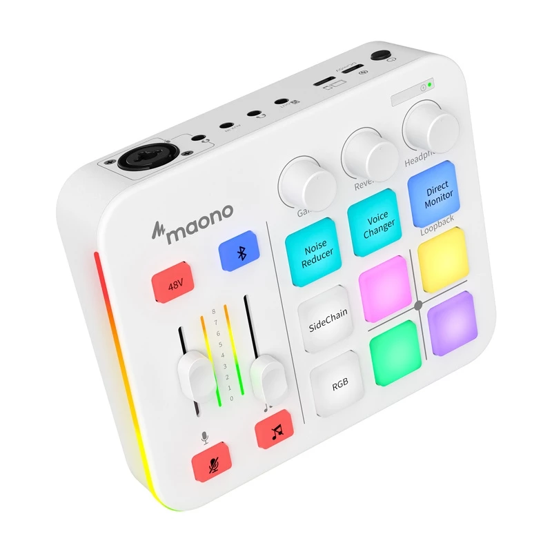 Scheda audio interfaccia audio Maono G1 Neo USB-C - bianca