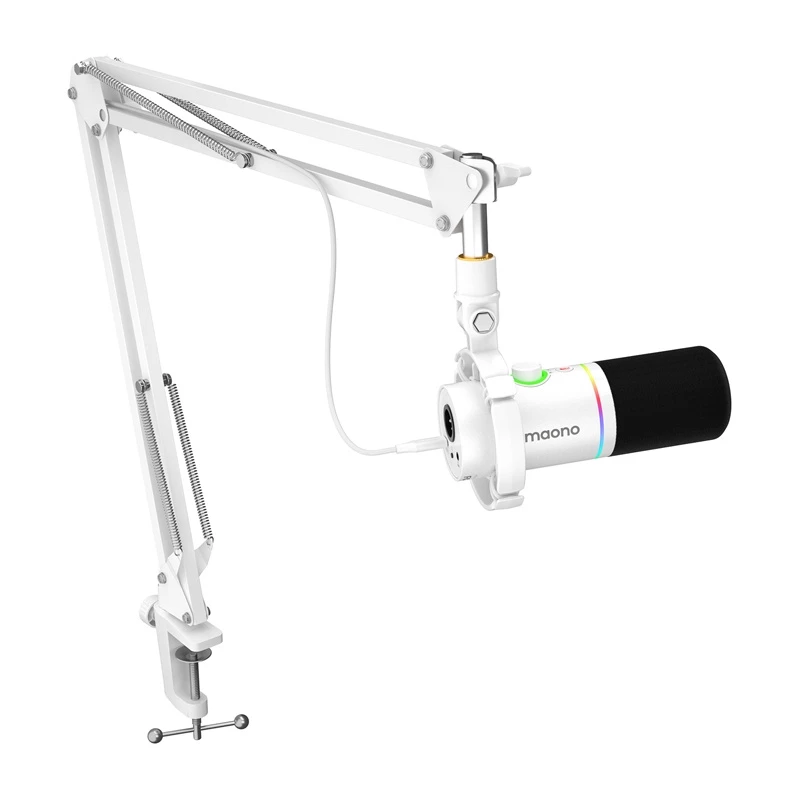 Maono PD200XS microfono dinamico con USB-C e XLR, cardioide, bianco