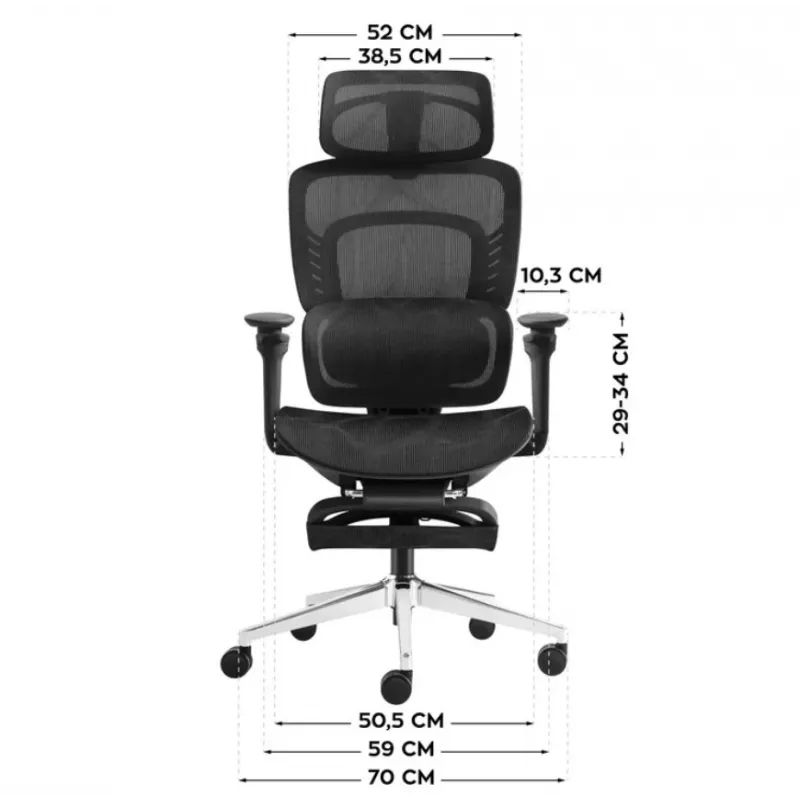 Sedia da ufficio MARK ADLER Visioner 8.3 Black N