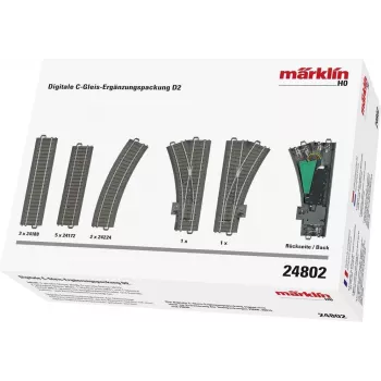 Märklin 24802 binario curvo H0 C-Gleis R2 15° (1 pezzo)