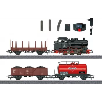 Märklin 29890 Set di avviamento digitale treno merci con locomotiva a vapore BR 89.0, binario C, Mobile Station, scala H0 (1:87), Epoca III