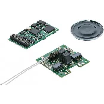 Märklin 60978 decoder sonoro mSD3, 21-Pin MTC, mfx/DCC/MM, set sonoro Kinderlok, altoparlante 8 Ohm incluso